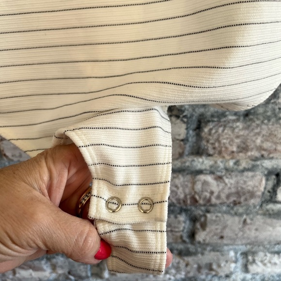 Express NWT cream with thin black stripe body suit. Waited to long to return - Picture 5 of 7